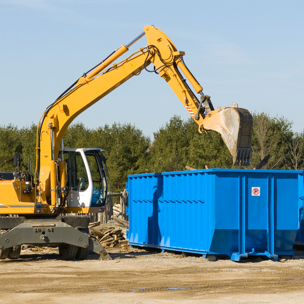 are there any restrictions on where a residential dumpster can be placed in Woodland Park Colorado